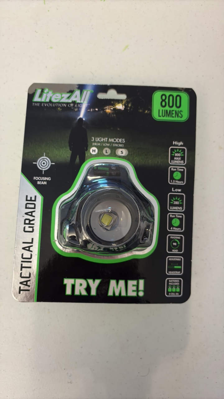 lot 75 image: LITEZAll tactical grade light 800 lumen