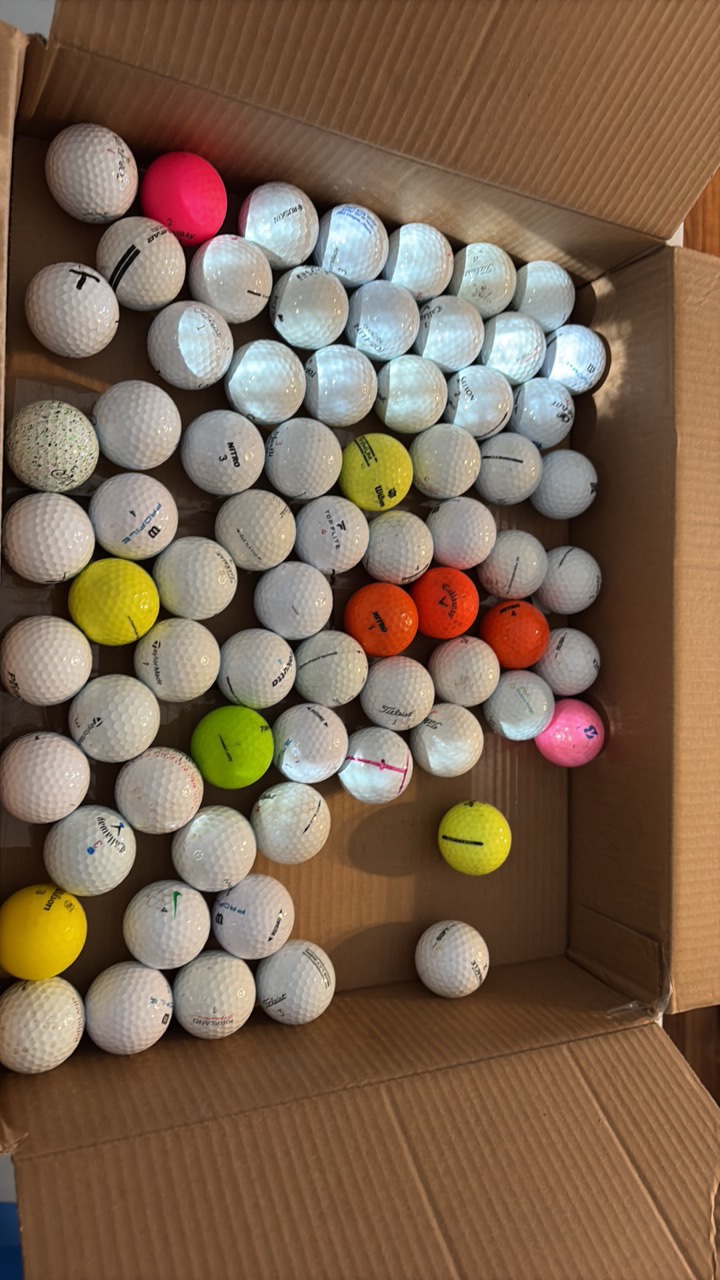 lot 9 image: 70 GOLF Balls Callaway, Top Flite, Srixon, Wilson, etc.
