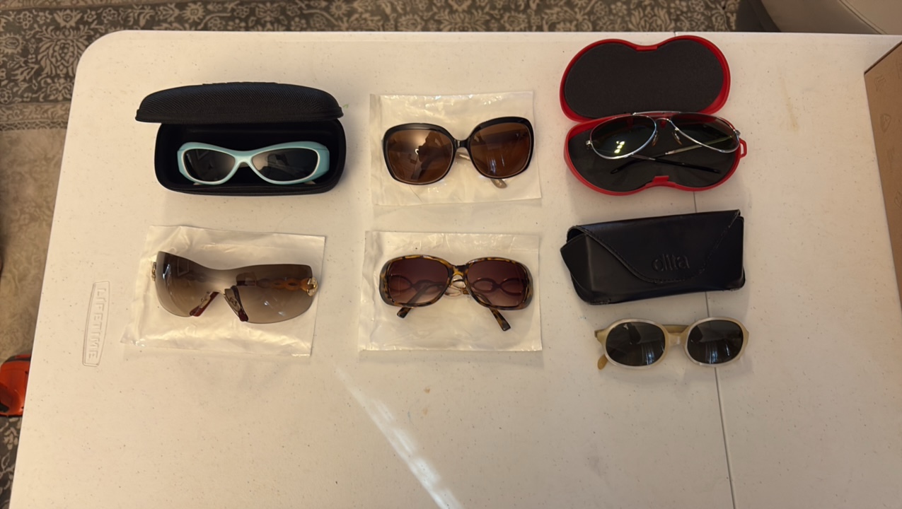 lot 98 image: VINTAGE sun glasses Christian Frame - Italy, Arnette, and Liansan