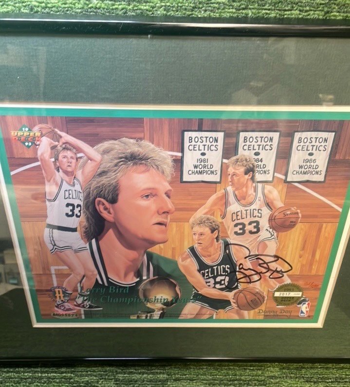 1993 Upper Deck Limited Edition Framed Larry Bird Autographed Numbered Poster RARE!!