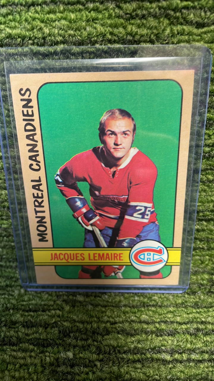 lot 133 image: 1972 Topps Jacques Lemaire- Montral Canadiens
