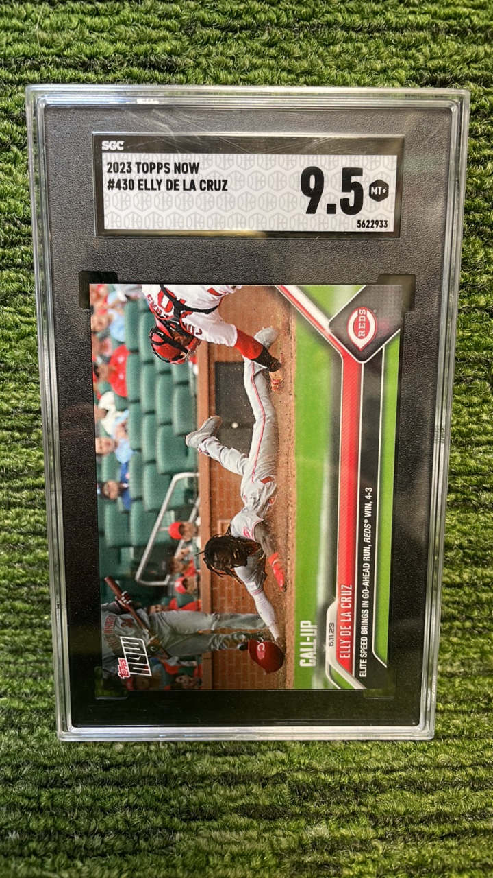 lot 145 image: 2023 Topps Now Ellie de la Cruz SGC graded 9.5 Cincinnati Reds