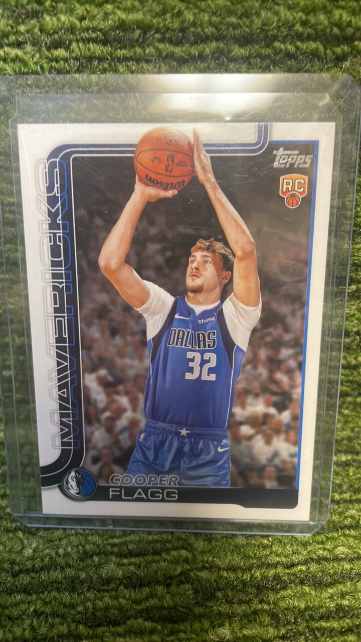 lot 177D image: 2025 Topps Cooper Flagg rookie card RC Dallas Mavericks