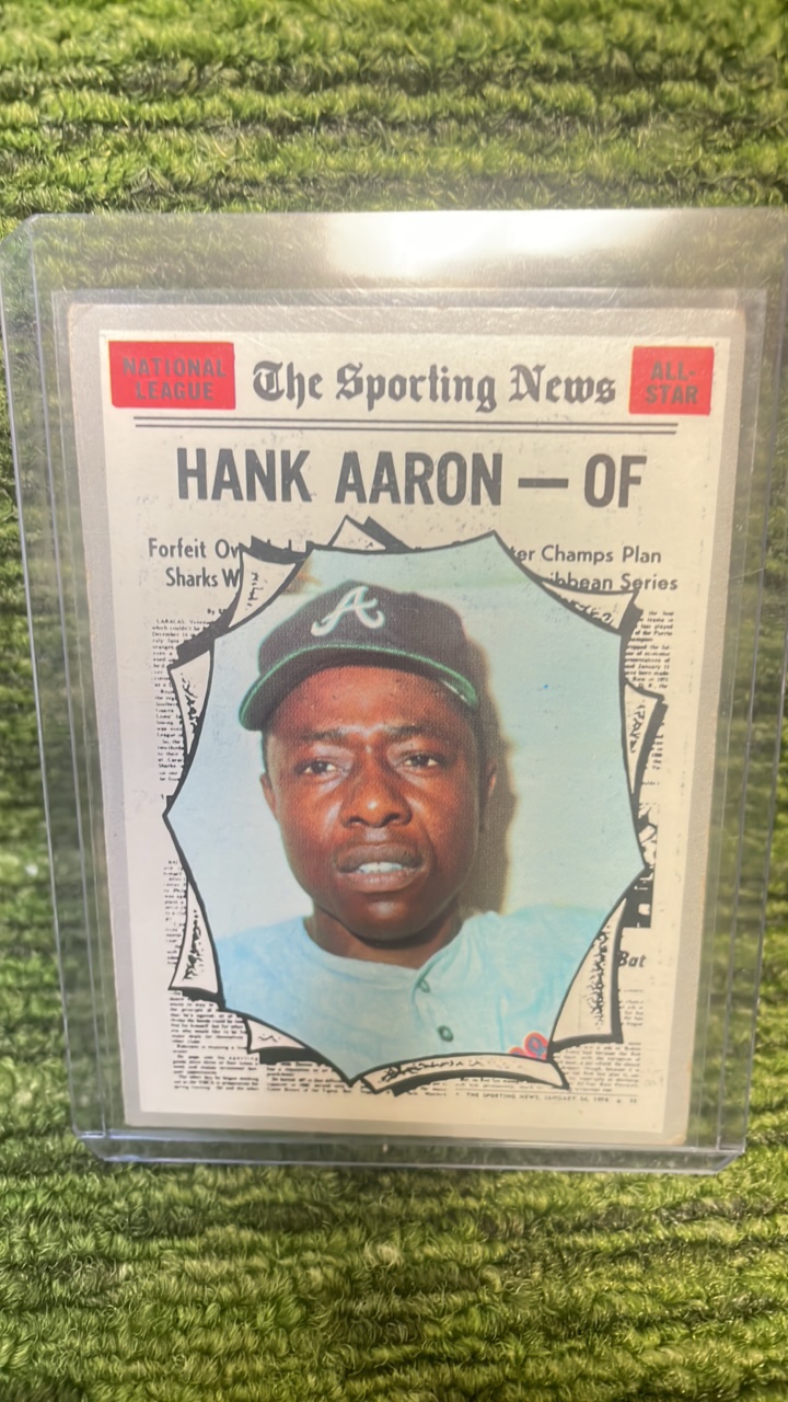 lot 178A image: 1970 Topps, Hank, Aaron Atlanta Braves