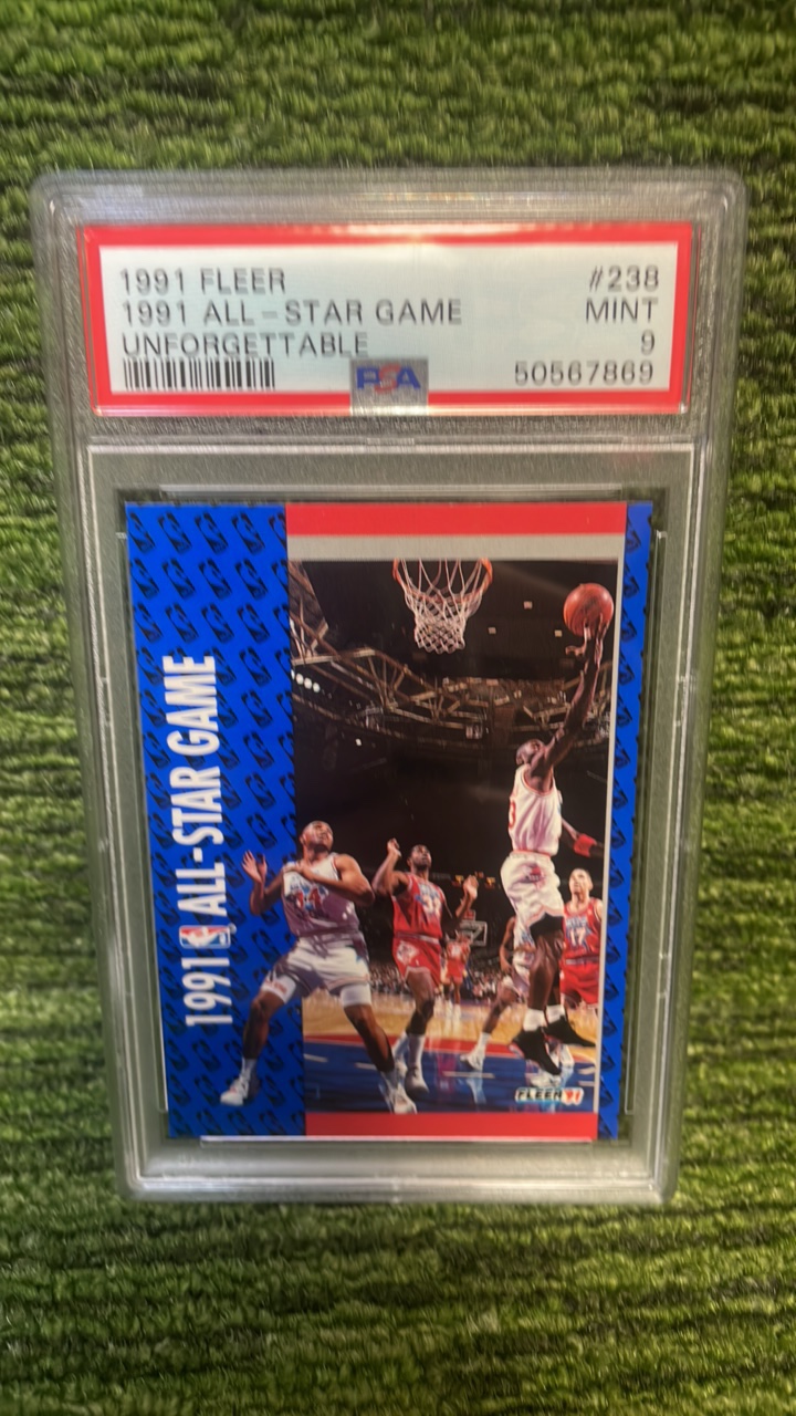 lot 186D image: 1991 Fleer All-Star game unforgettable with Michael Jordan 9