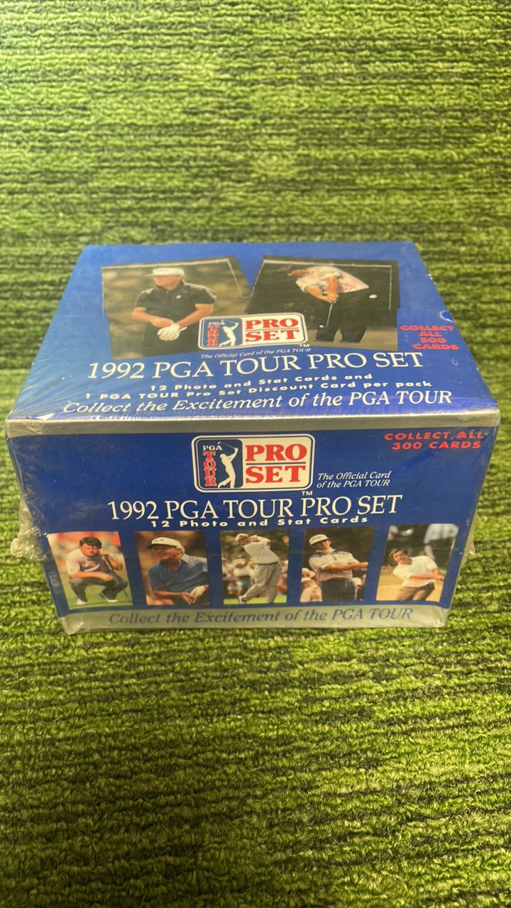 lot 191 image: 1992 PGA Tour proset box 36 packs sealed