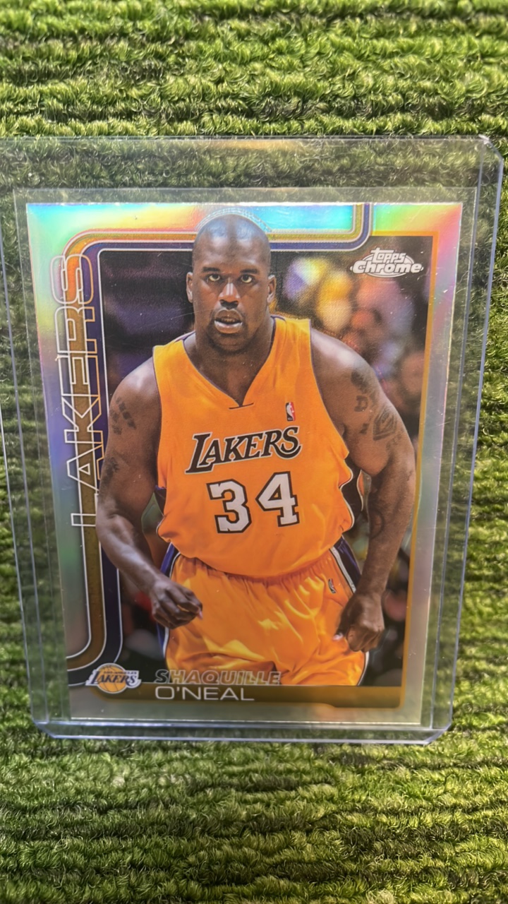 lot 205D image: 202526 Topps Chrome Shaquille ONeal silver Los Angeles Lakers