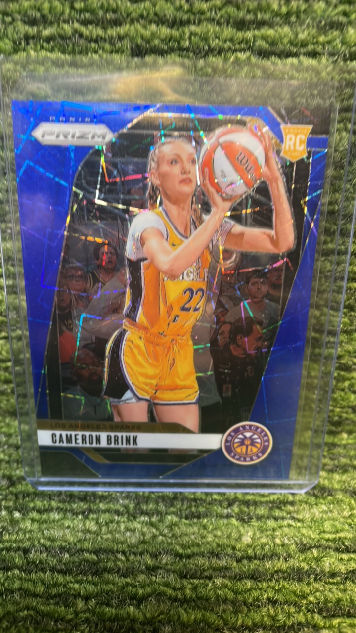 lot 205C image: 2024 Panini PRIZM Cameron Brink rookie card RC blue velocity