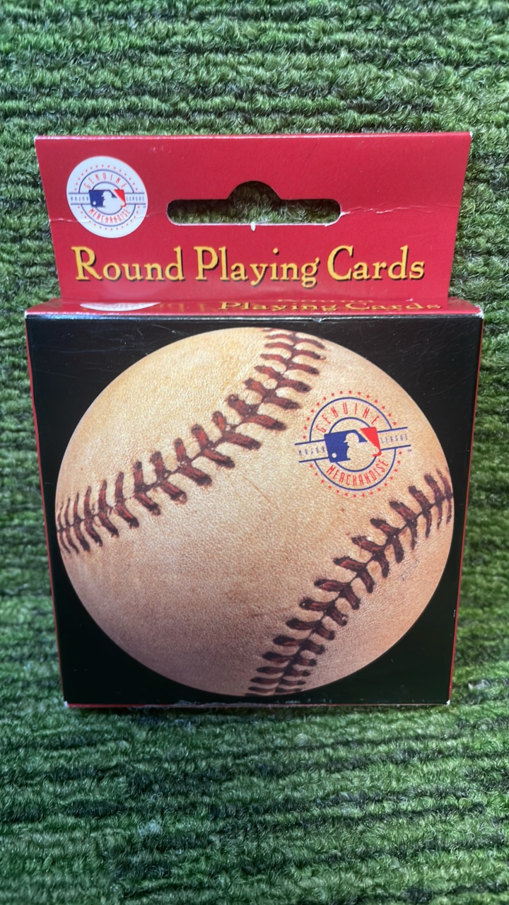 lot 214 image: MLB round playing cards