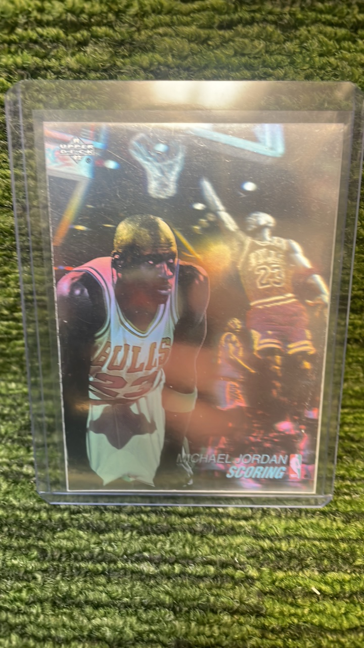 lot 22A image: 199192 Upper Deck award winner hologram Michael Jordan Chicago Bulls