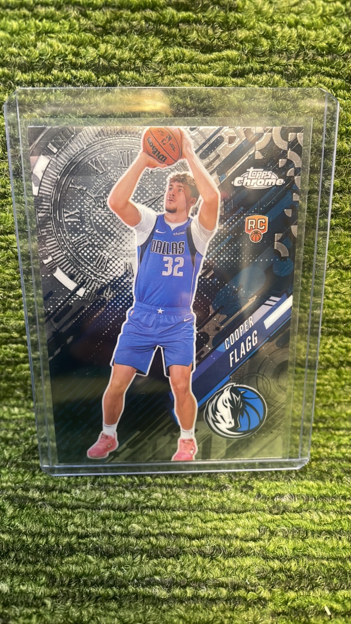 lot 22F image: 2025-26 Topps Chrome basketball Cooper FLAGG GO TIME Dallas Mavericks, INSERT