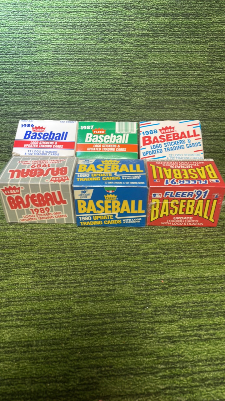 lot 235D image: Fleer Update Set Lot of 1986 through 1991 trading cards sets