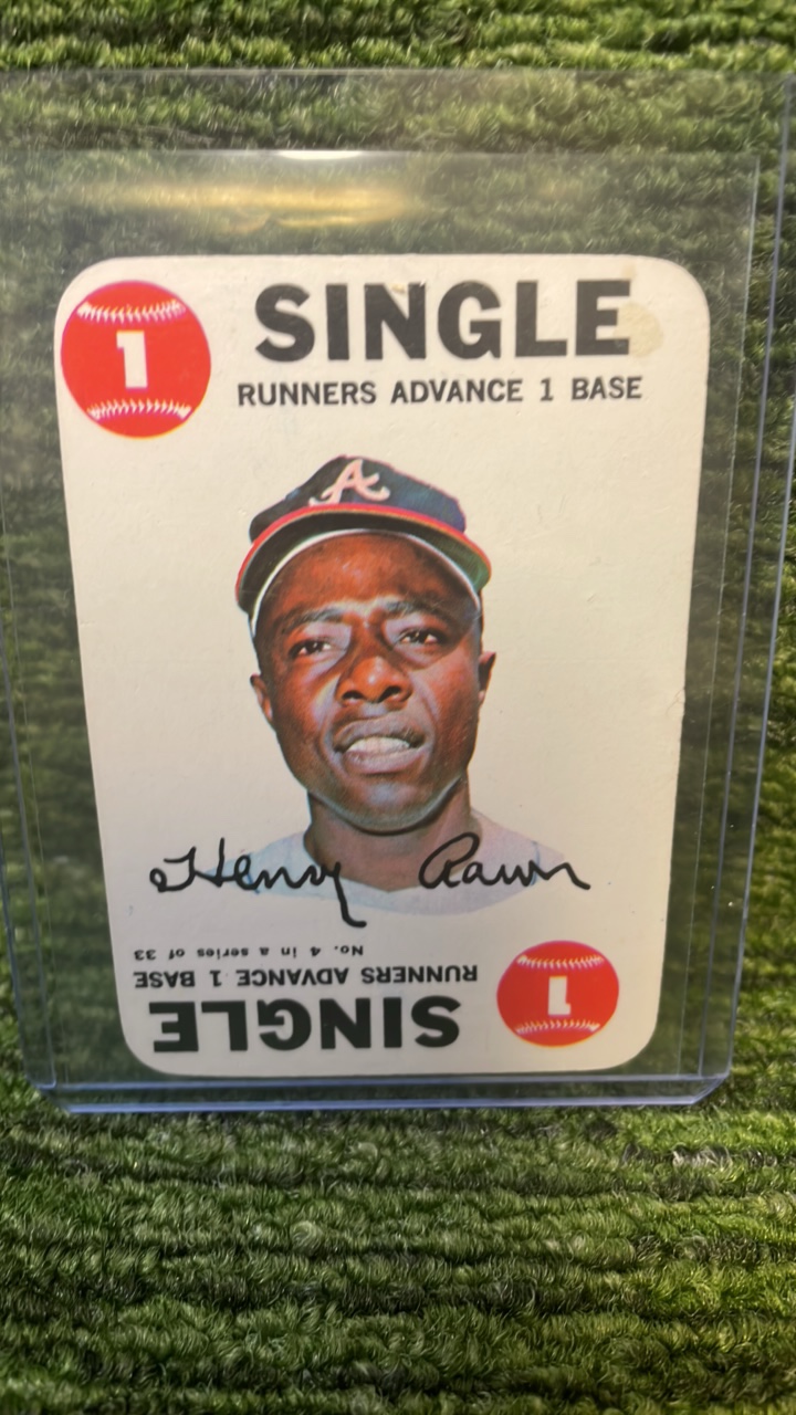 lot 246 image: 1968 Topps, Hank, Aaron Atlanta Braves