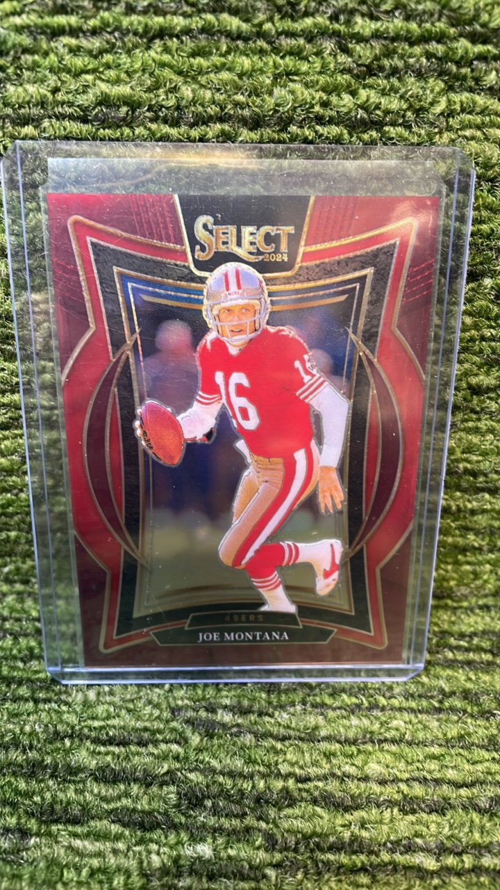 lot 25B image: 2024 Panini Select Joe Montana numbered to 149