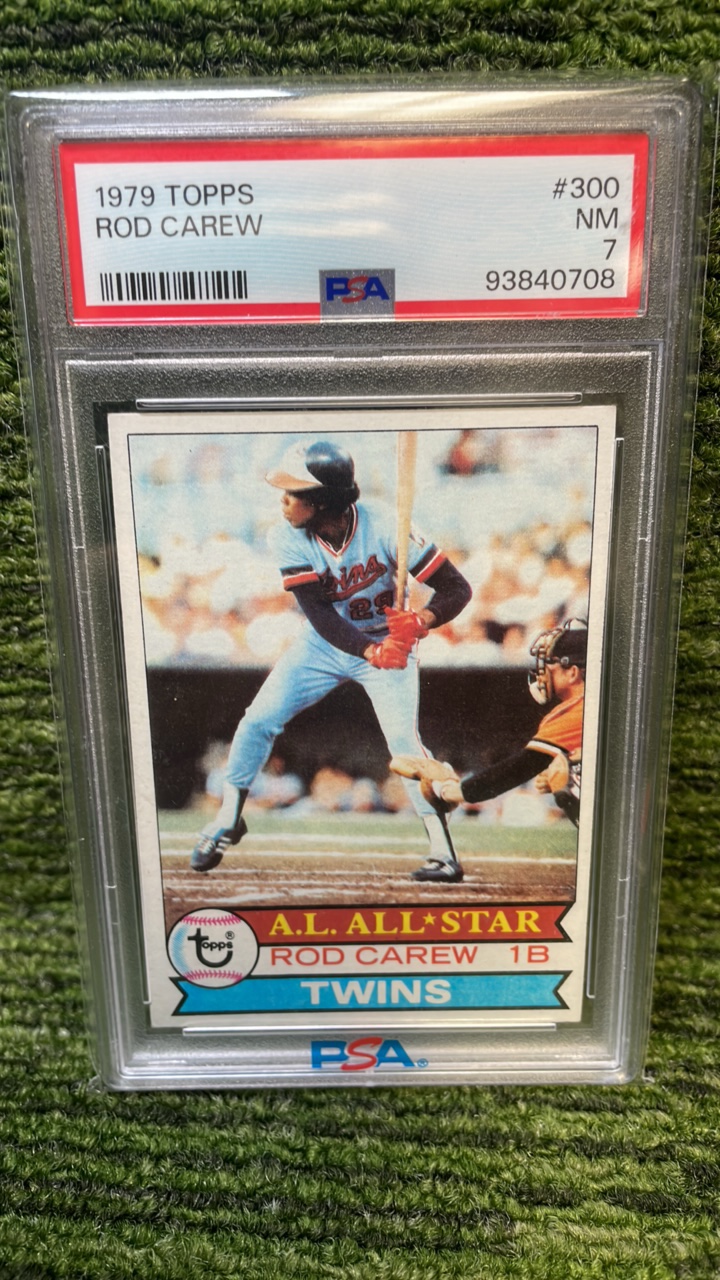 lot 35A image: 1979 Topps Rodd Carew PSA graded 7 Minnesota Twins HOF