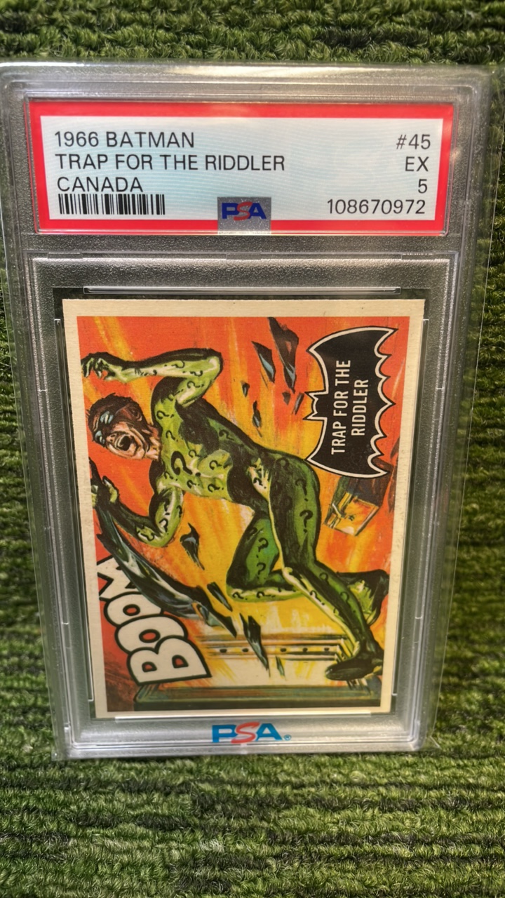 lot 43 image: 1966 Batman Trap for the Riddler PSA graded 5