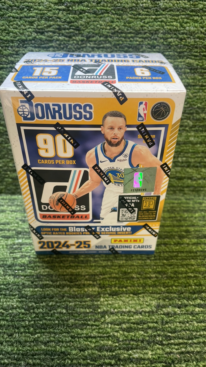 lot 5 image: 2024-25 Donruss Blaster box, 15 cards per pack 6x packs per Box