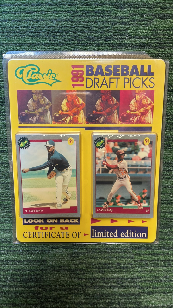 lot 50 image: 1991 Baseball Draft Picks sealed factory double pack- Numbered