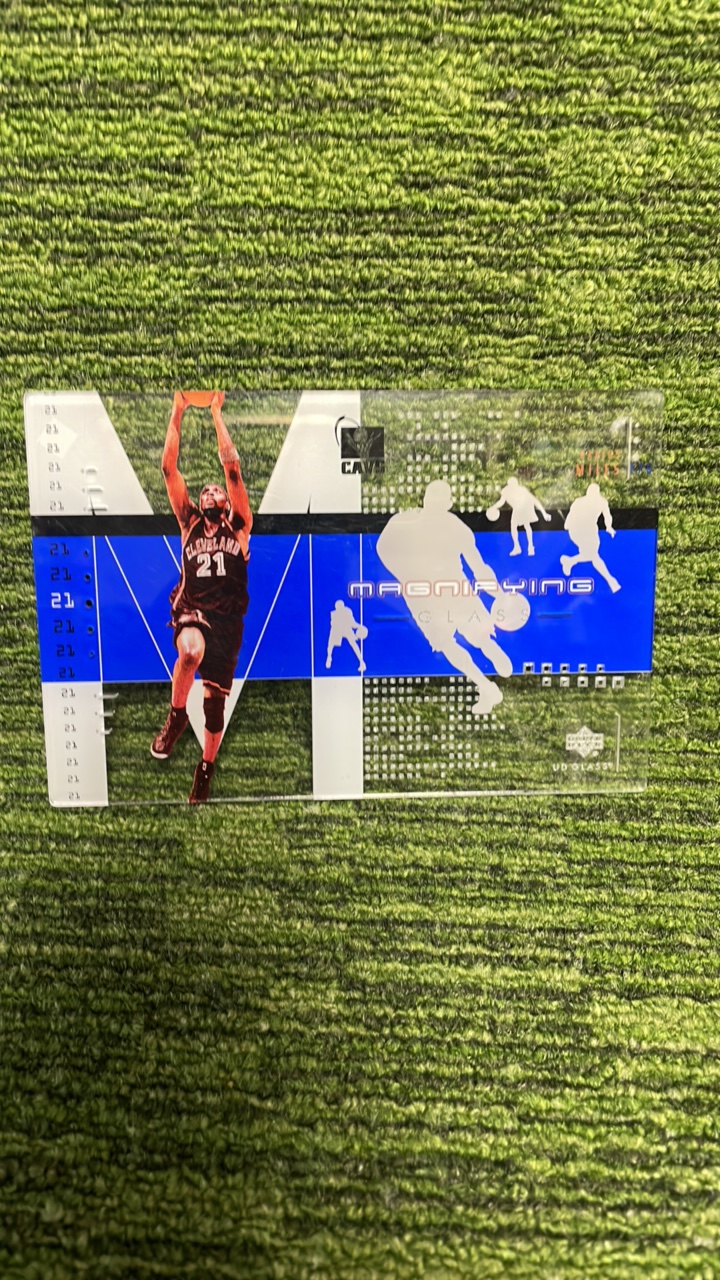 lot 52 image: 02-03 Upper Deck glass box Topper insert Darius Miles