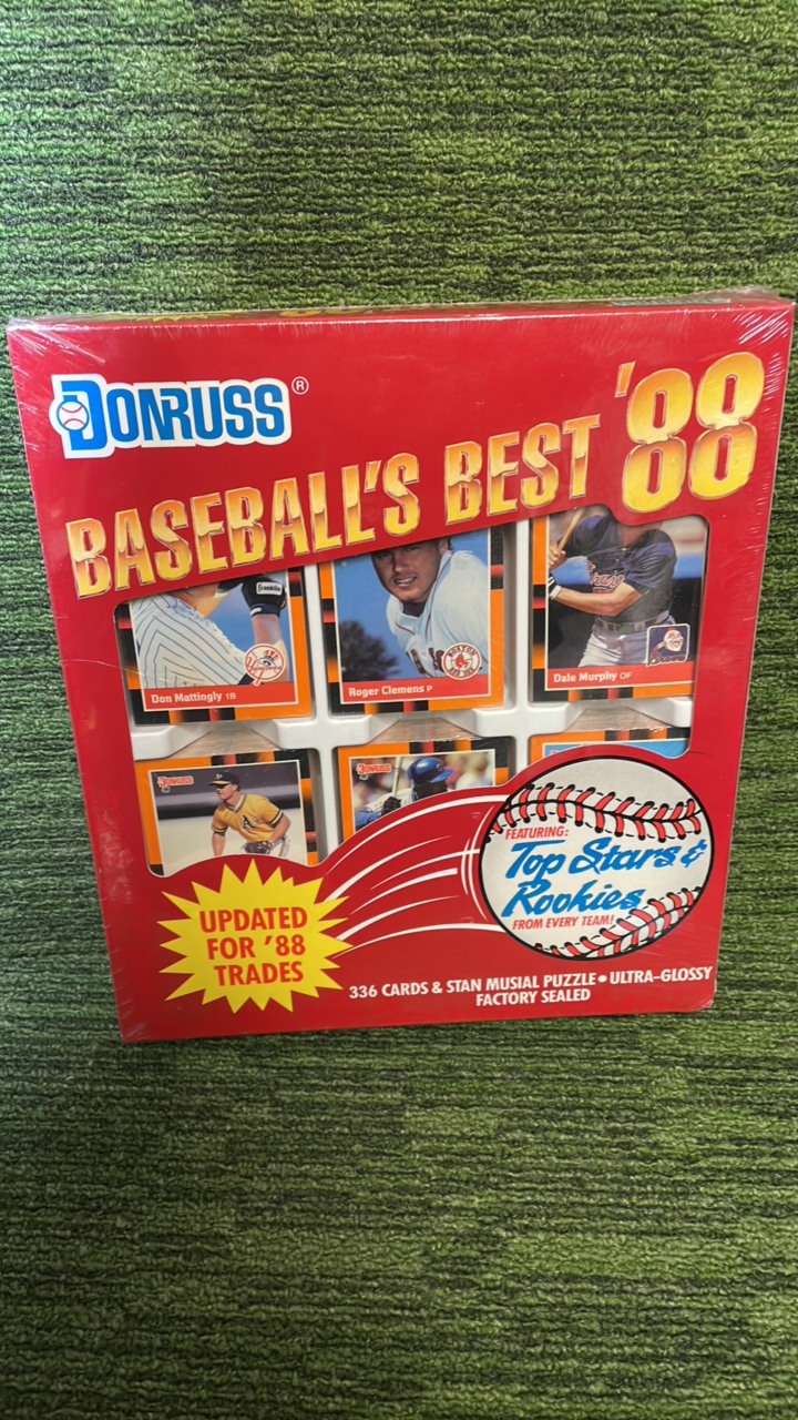 lot 69 image: 1988 Donruss Baseballs Best box with 6 sealed packs