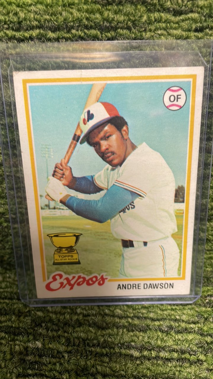 lot 77 image: 1978 Topps Baseball Andre Dawson Rookie Card Montreal Expos