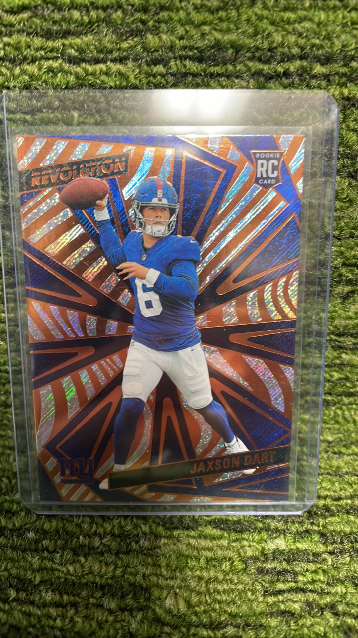 lot 82A image: 2025 Panini RevolutionJaxson Dart rookie card RC-NY Giants