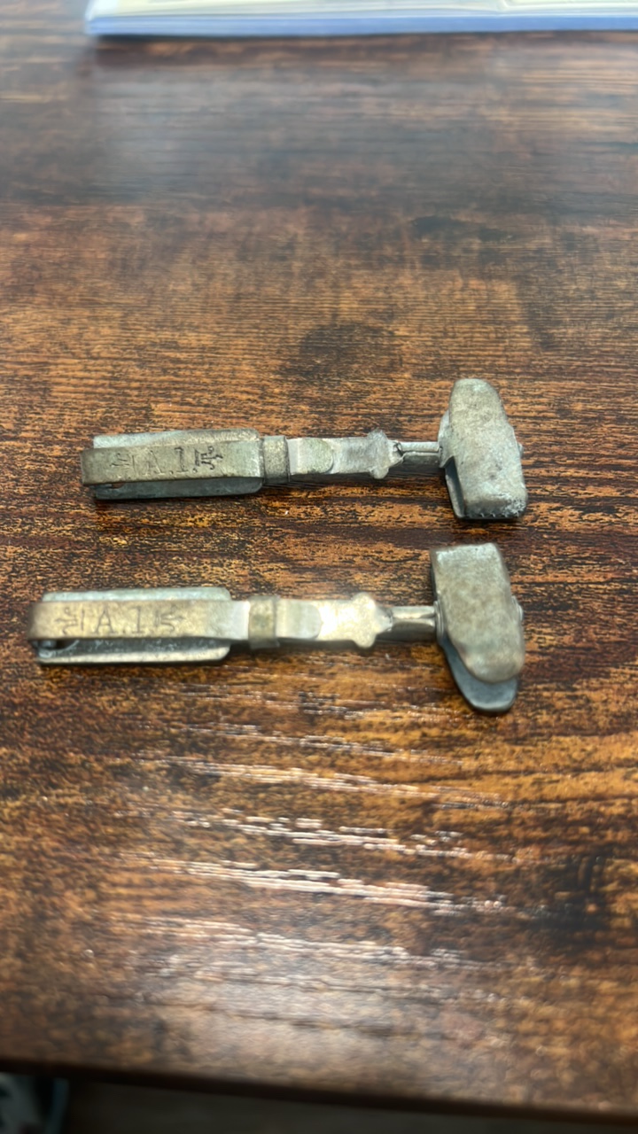 lot 119 image: antique tie-cuff clips