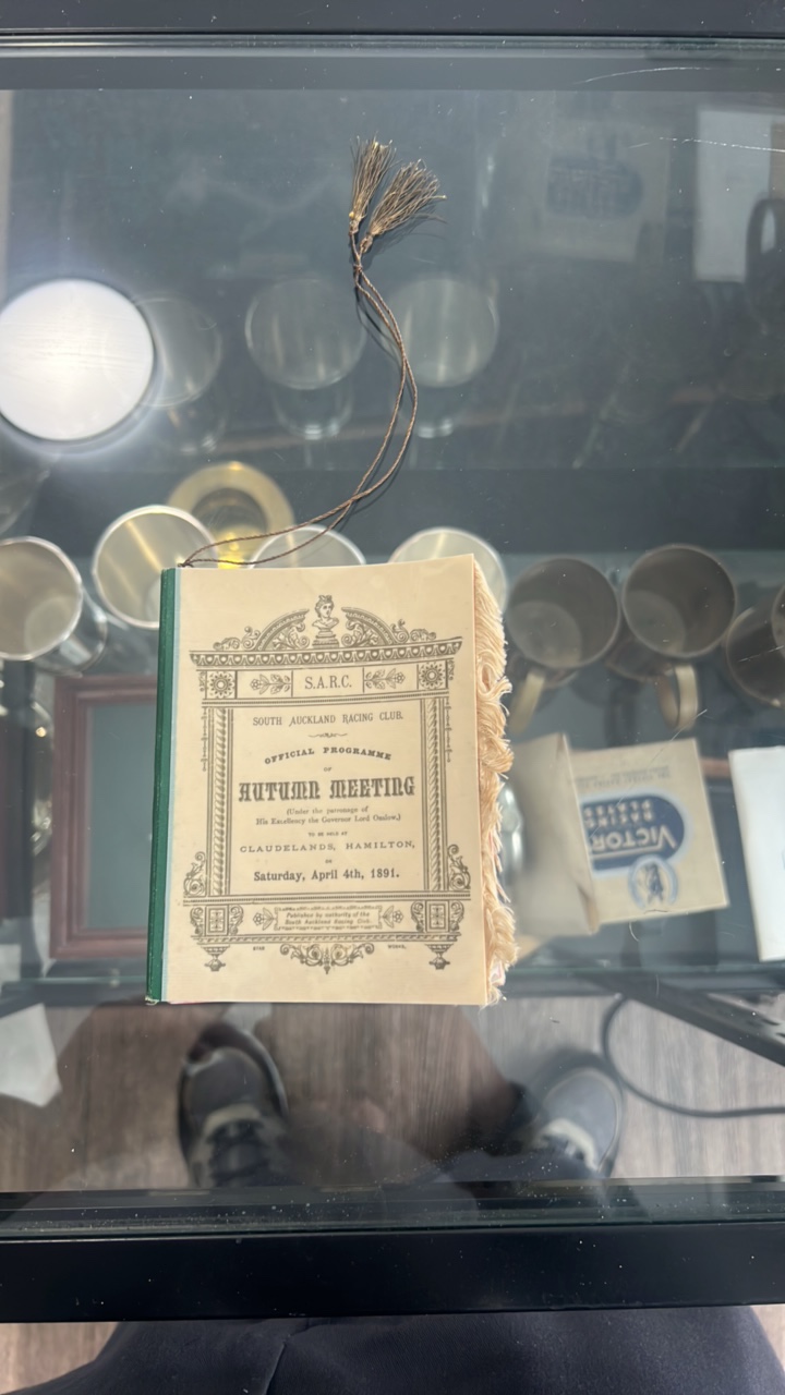 lot 140 image: 1891 horse racing booklet