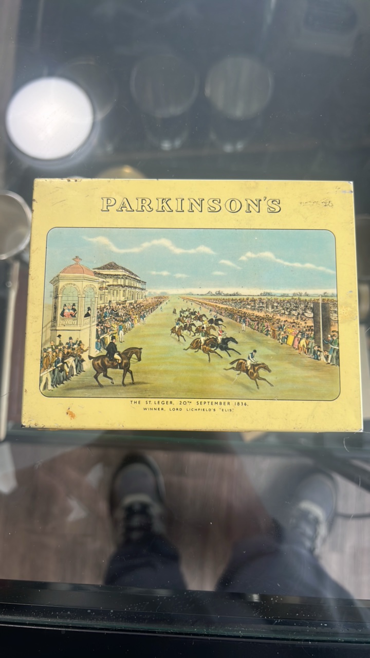 lot 147 image: antique Parkinsons candy tin