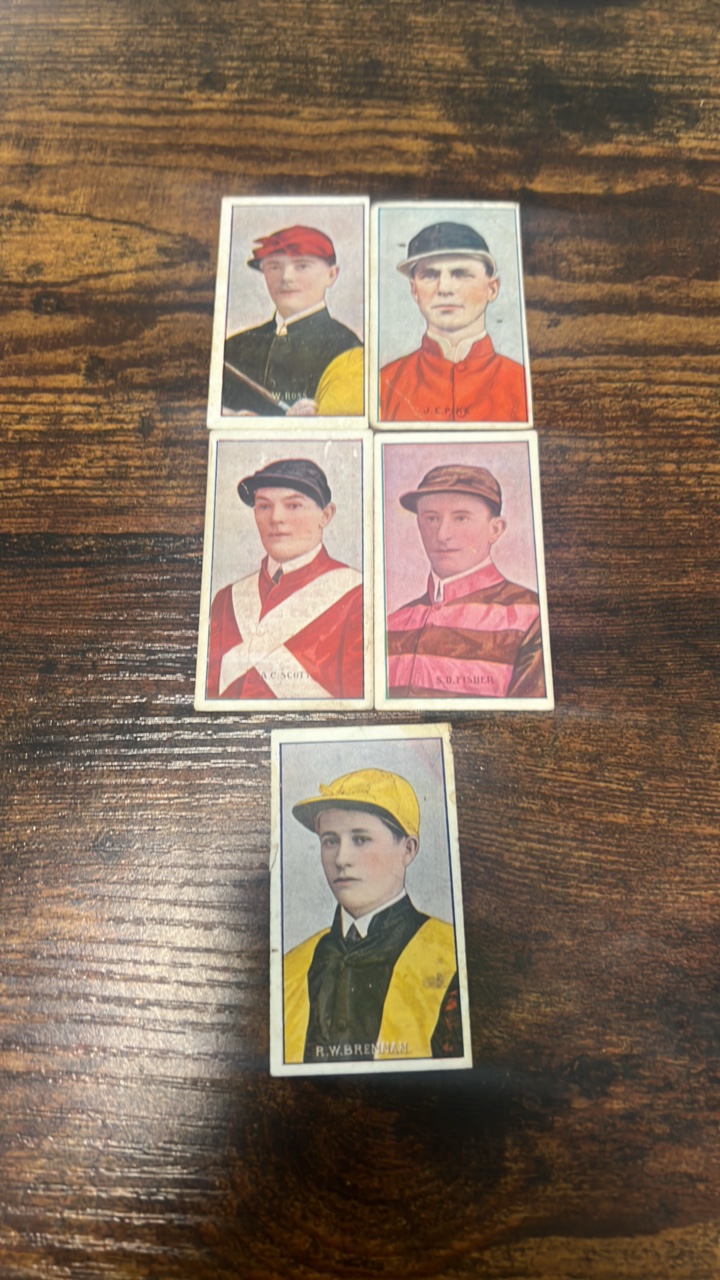 lot 152 image: early cigarette pack sports cards