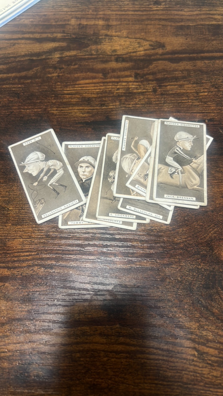 lot 154 image: antique cigarette pack sports cards