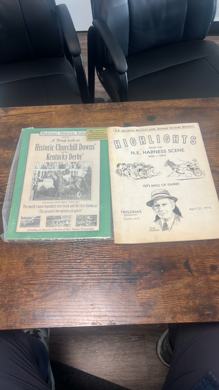 lot 158 image: vintage horse racing paper items