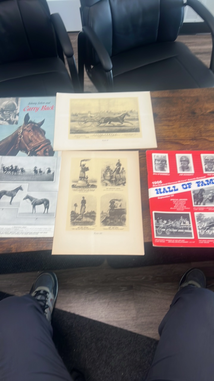 lot 161 image: vintage horse racing collectible lot