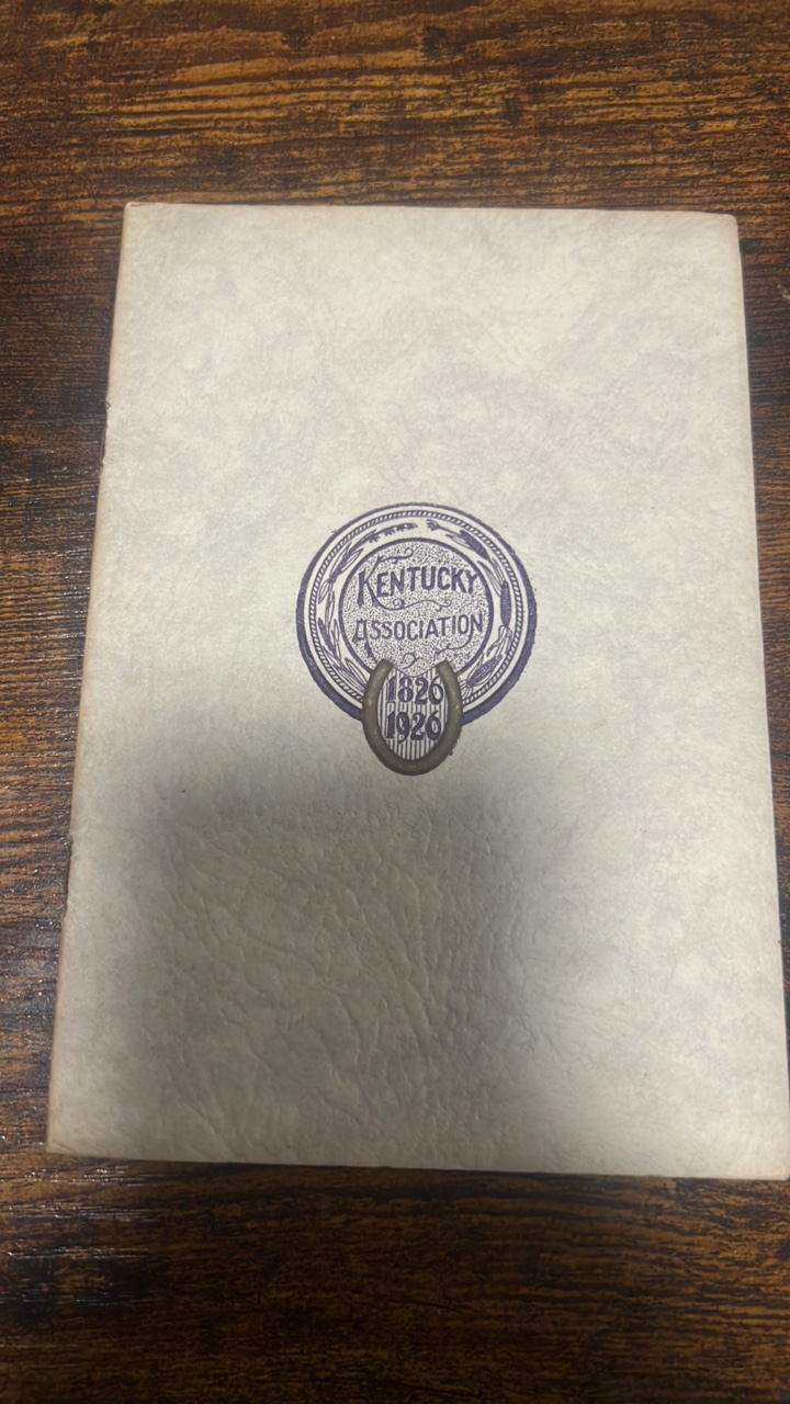 lot 169 image: 1926 horse racing booklet