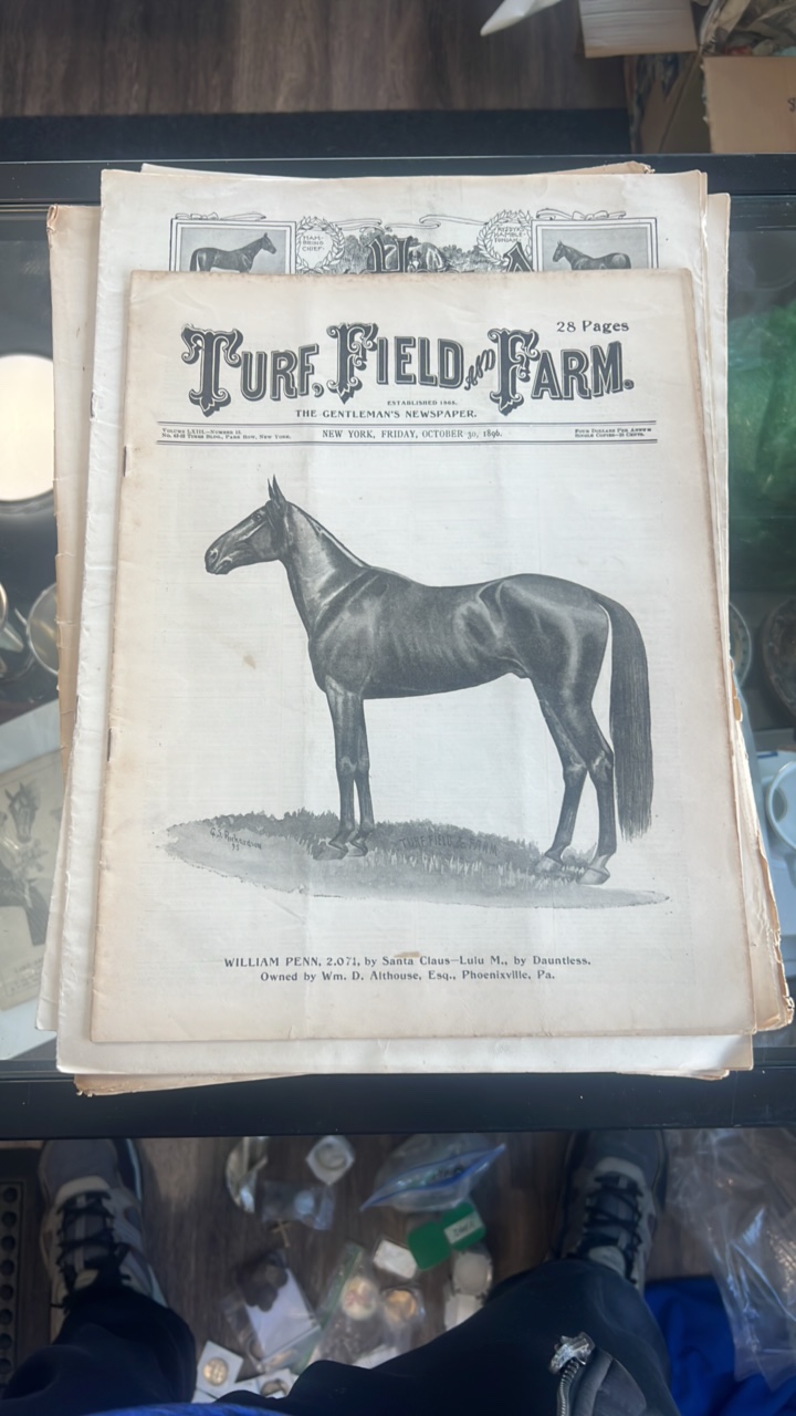 lot 189 image: 1896-1902 horse and farming magazines