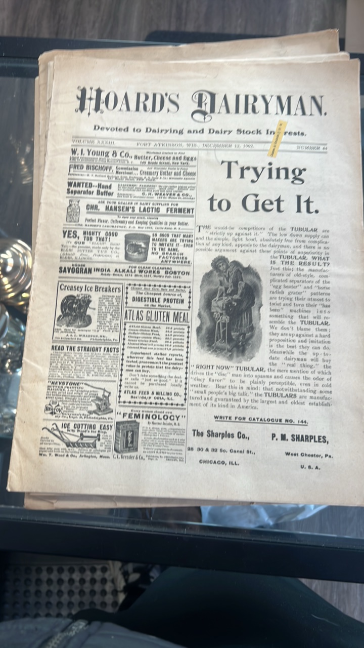 lot 200 image: 1902 dairy farming magazines