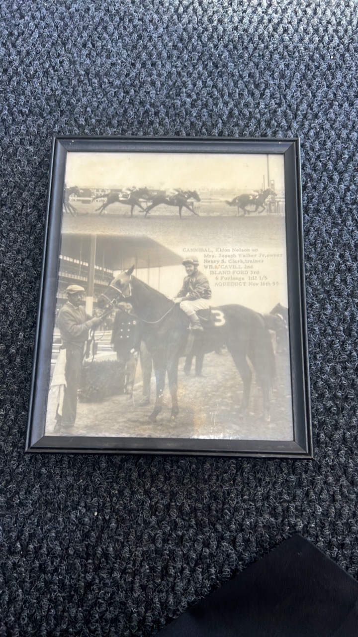 lot 33 image: 1950s cannibal horse racing photo