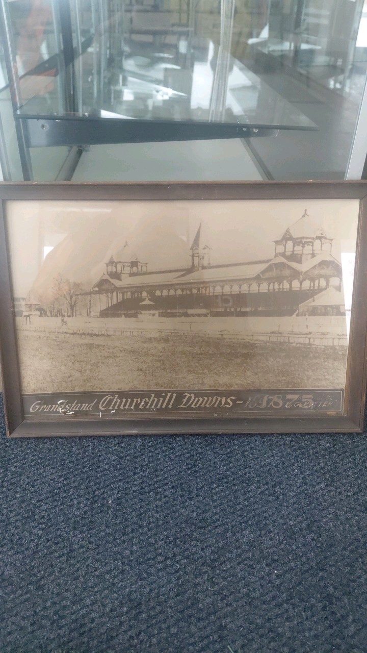 lot 41 image: late 1800s Kentucky derby Churchill downs poster