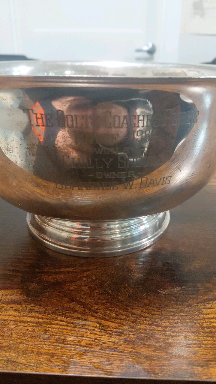 lot 58 image: 1964 bowl horse trophy