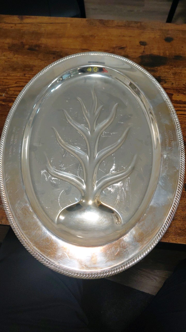 lot 70 image: 1961 silver plated horse related award