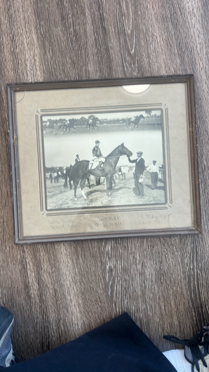 lot 86 image: 1931 linmar horse racing photo