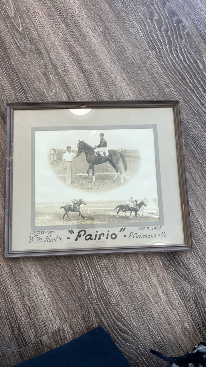 lot 90 image: 1935 fairio horse racing photo