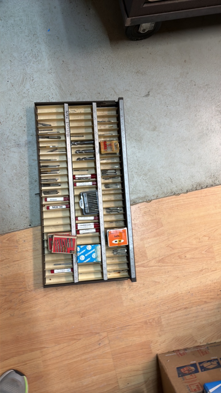 lot 101G image: SLOTTED storage box with taps