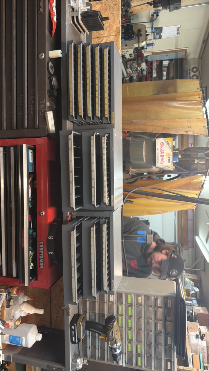 lot 103F image: TOOL box holding cutting tools such as mill ends and drill bits