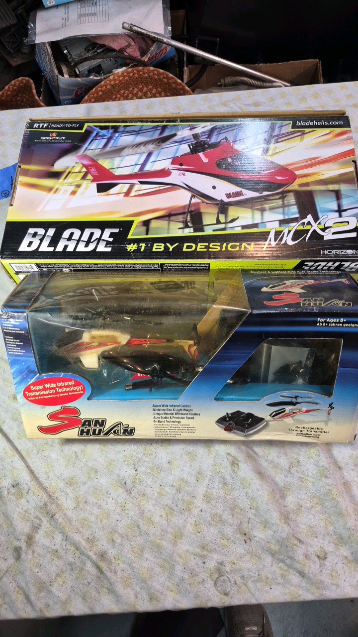 lot 154 image: (2) REMOTE helicopters