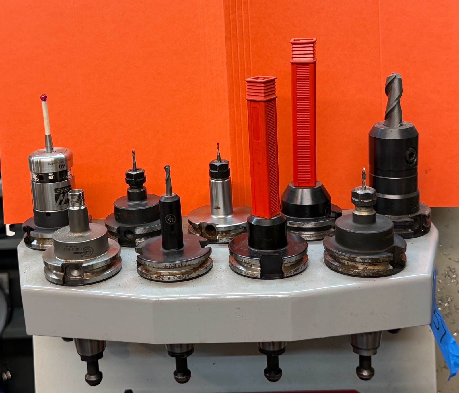 lot 157 image: CNC Milling Holders with End Mills