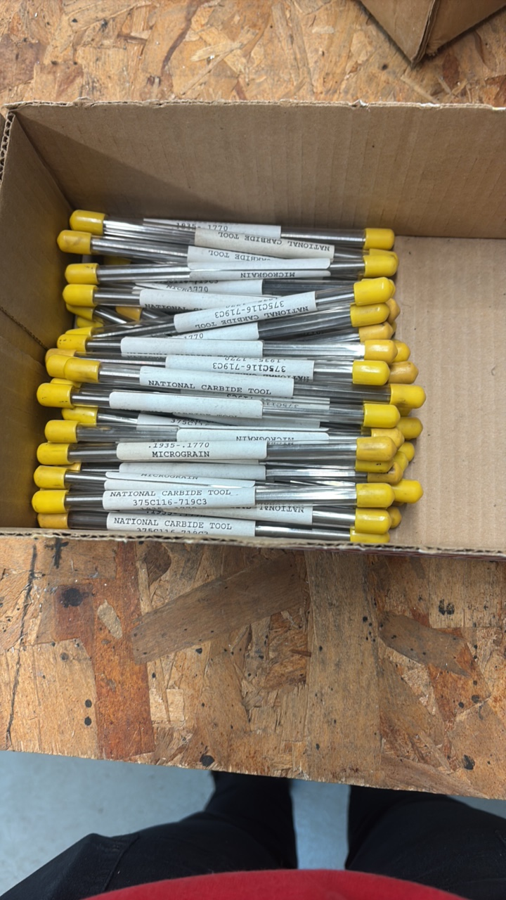 lot 180 image: National Carbide Tool Micrograin cutting tools