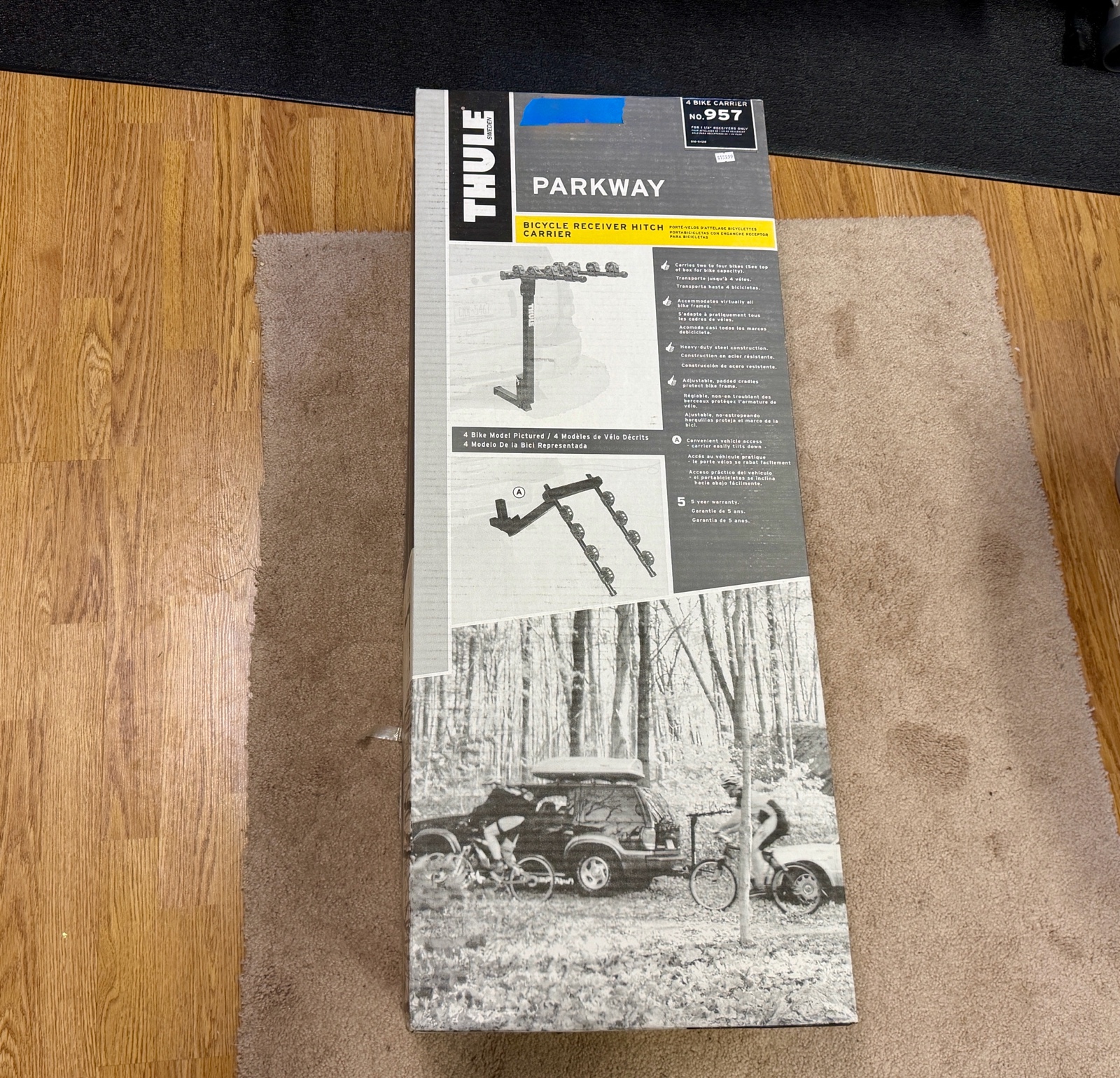 lot 2 image: THULE 4 Bike Rack No 957