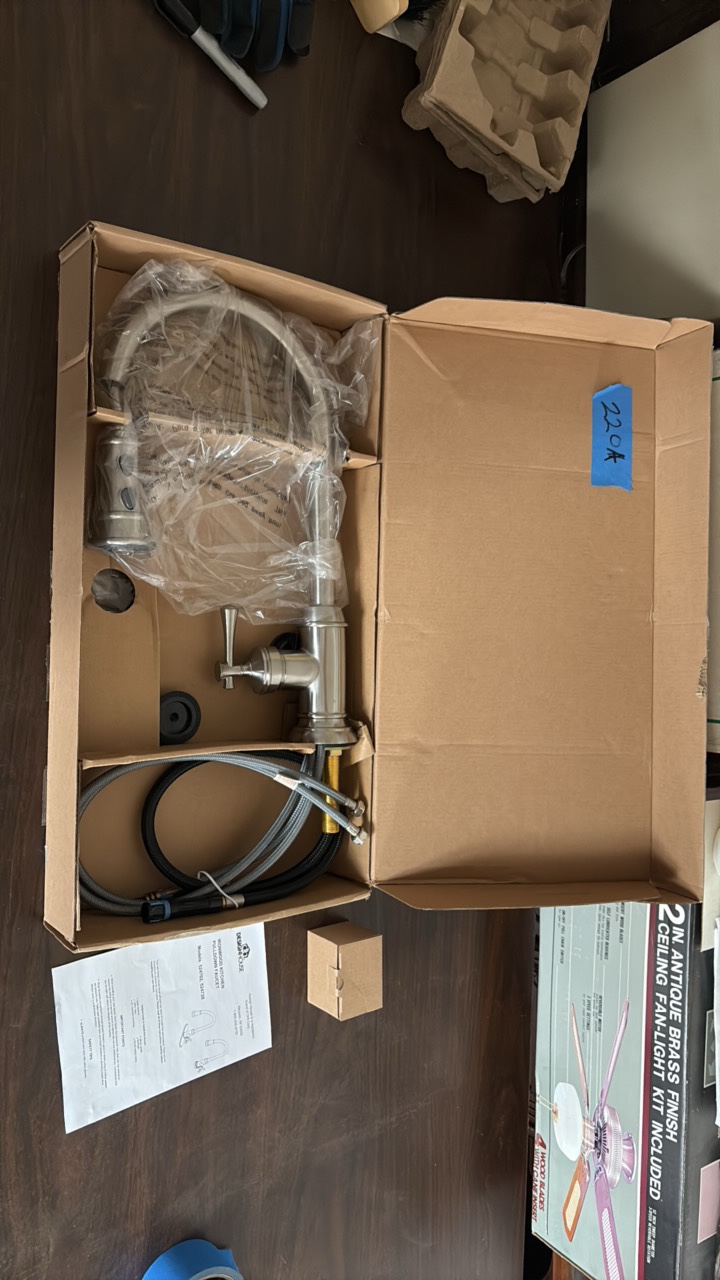 lot 220A image: DESIGN House Ironwood Kitchen faucet