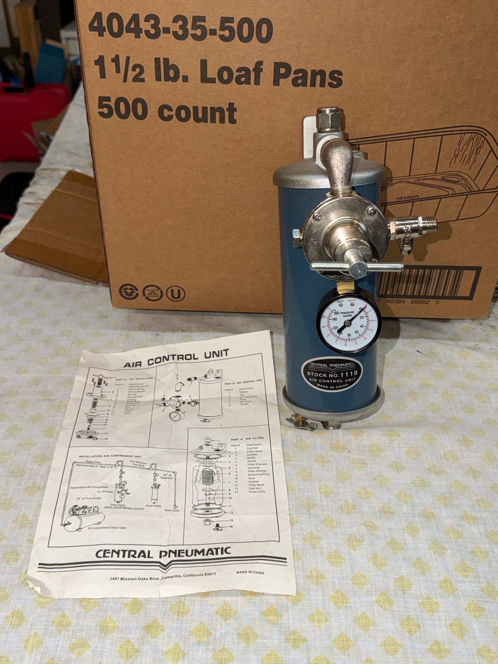 lot 251 image: CENTRAL Pneumatic air control unit